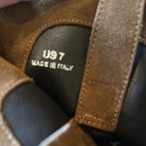 Steve Madden Tan Suede Heeled Boots - Picture 3 of 5